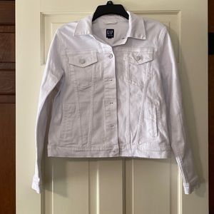 NWT!  GAP Factory white jean jacket!